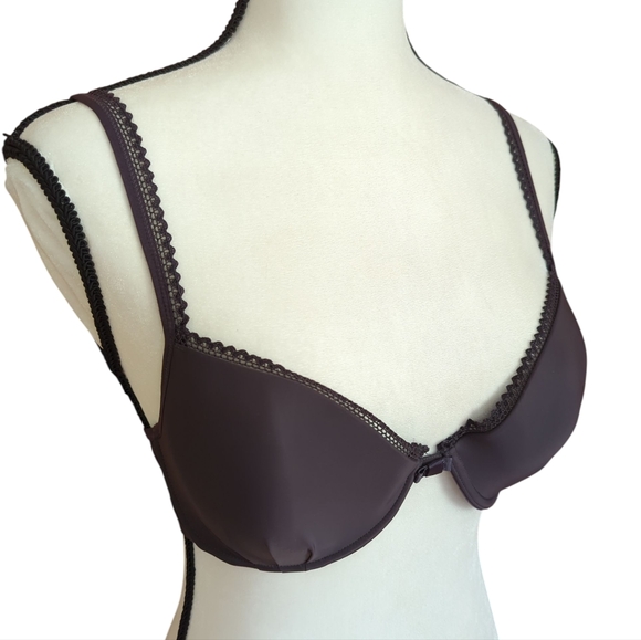 Lily of France Other - Lily of France Underwire French Charm Convertible Push Up Bra 36C Dark Plum